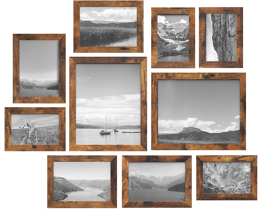 Classic rustic photo frames