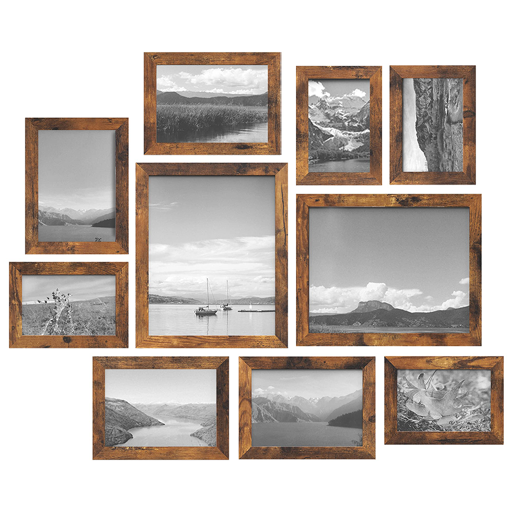 Rustic brown large photo frame