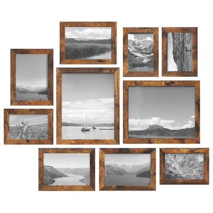 Rustic brown large photo frame