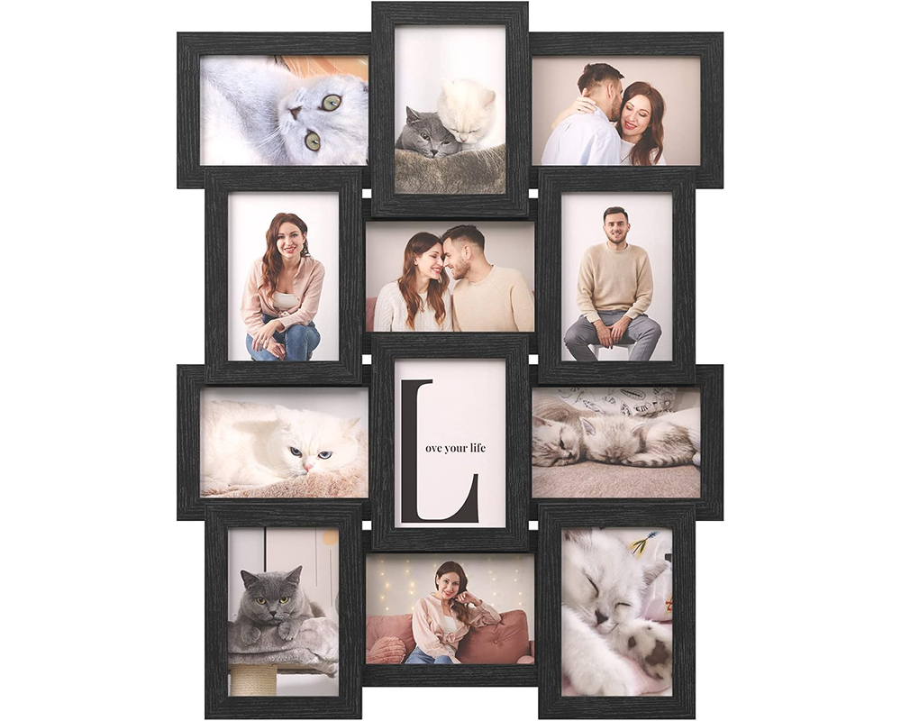 Photo frame set with templates