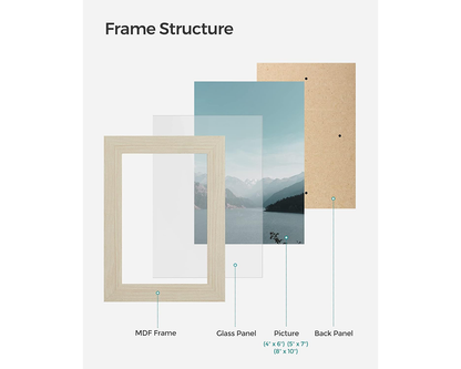Small beige photo frame
