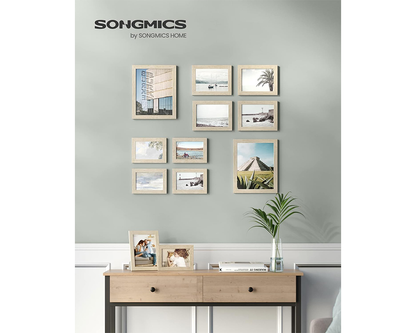Clear glass photo frames