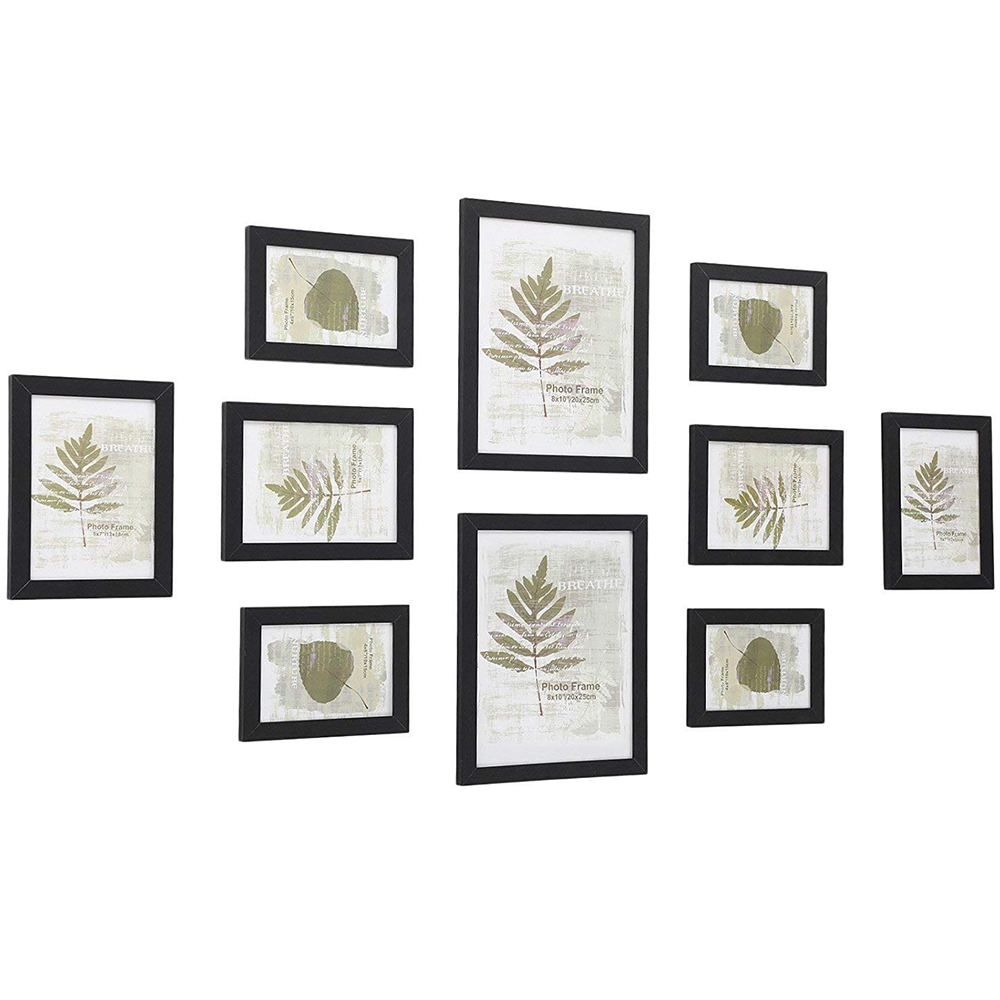 Ink black large photo frame