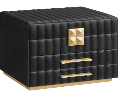 Jewellery box with drawers open