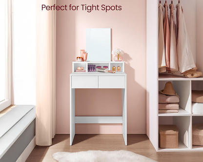 VASAGLE Dressing Table With Mirror