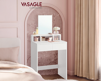 VASAGLE Dressing Table With Mirror