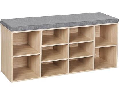 VASAGLE Shoe Rack Bench Shoe Storage Bench Shoe Rack