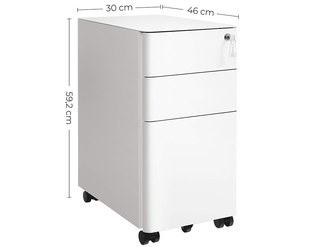 SONGMICS Office file Cabinet with Wheels File Organiser