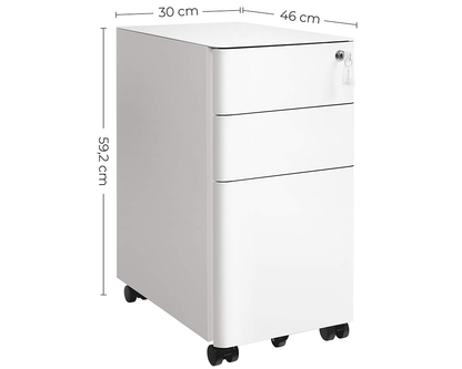 SONGMICS Office file Cabinet with Wheels File Organiser