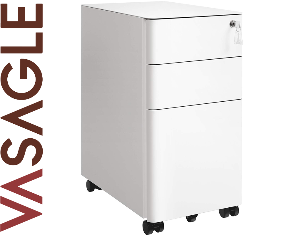 SONGMICS Office file Cabinet with Wheels File Organiser