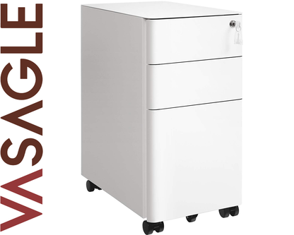 SONGMICS Office file Cabinet with Wheels File Organiser