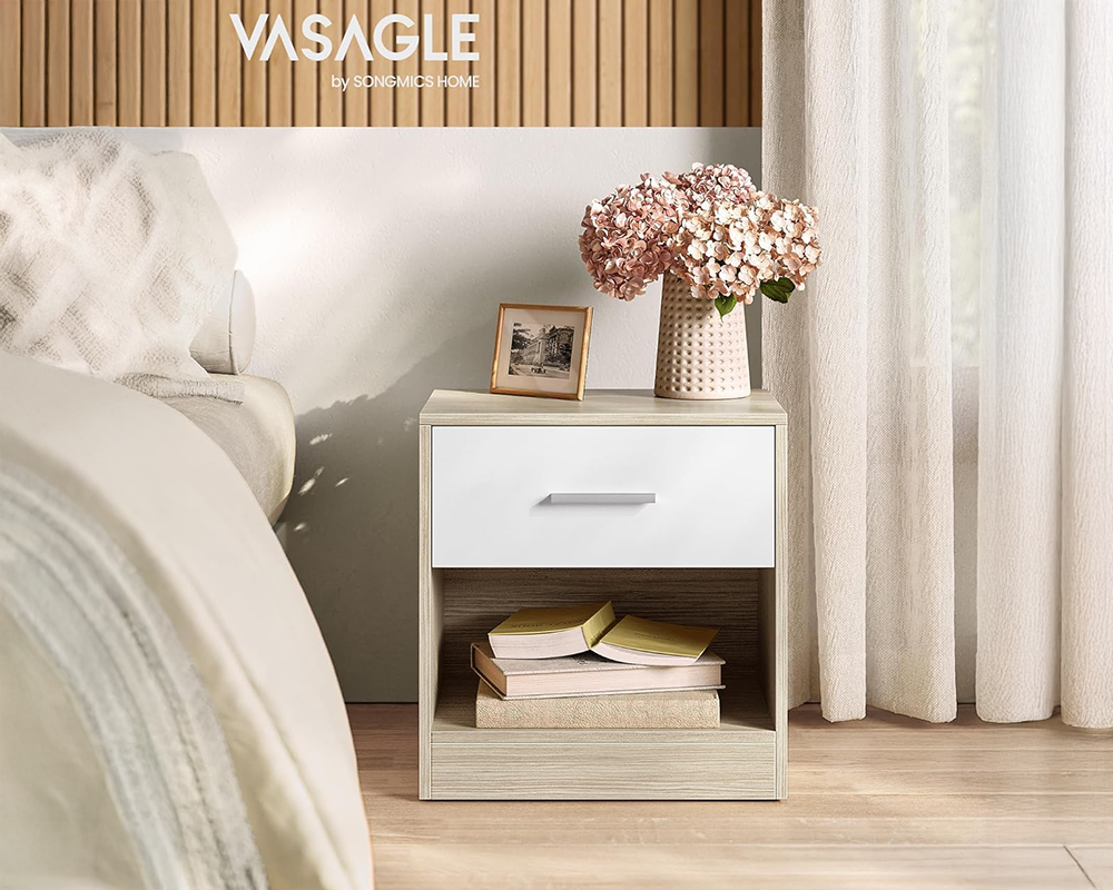 Bedside Table with Drawers