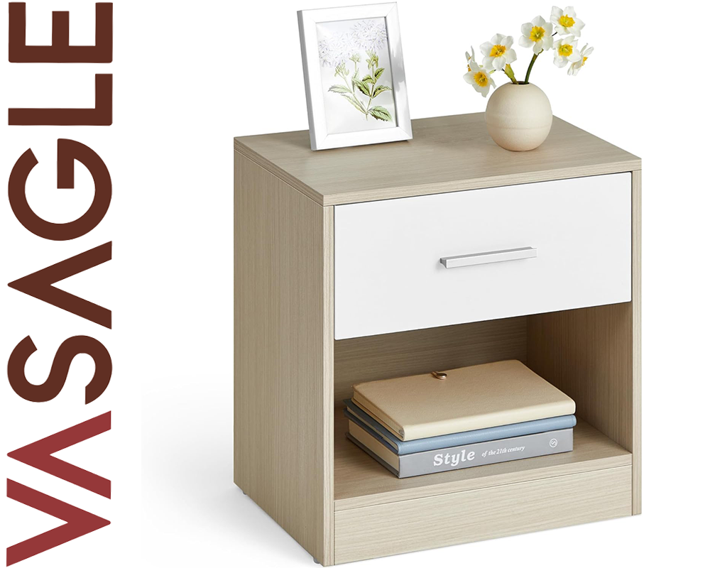 Bedside Table with Drawers