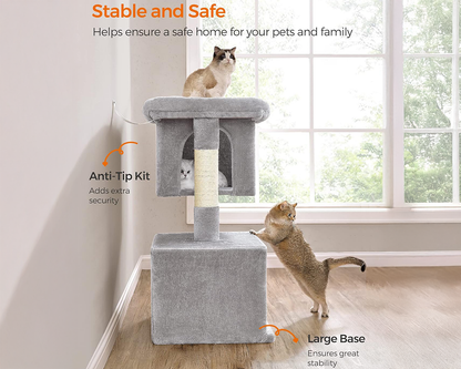Cat Tree House with Scratching Posts