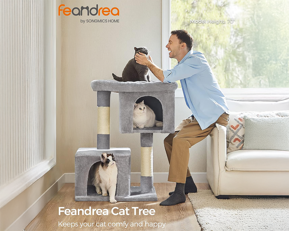 Cat Tree House with Scratching Posts