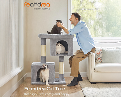 Cat Tree House with Scratching Posts