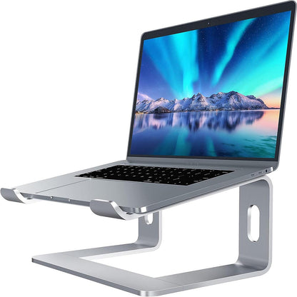 Aluminum laptop stand silver