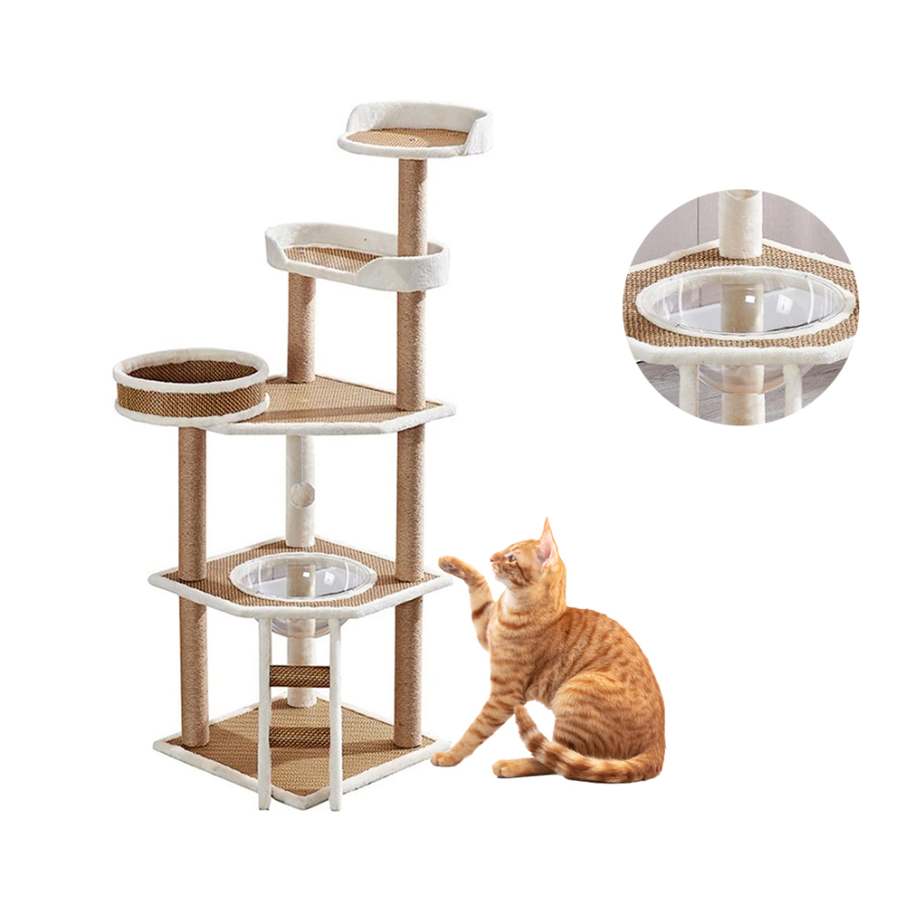 multi level cat tree house