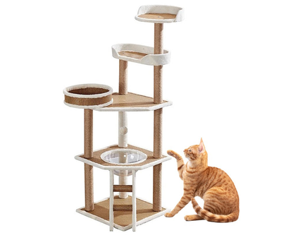 Cat Tree House Scratching Post Condo