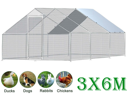 Chicken Coop Run 6M x 3M x 2M