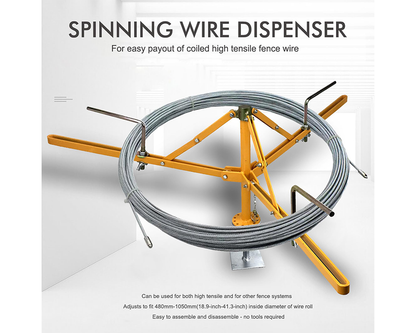Spinning Jenny Wire Dispenser / Folding Spinning Jenny