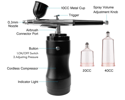 USB rechargeable airbrush