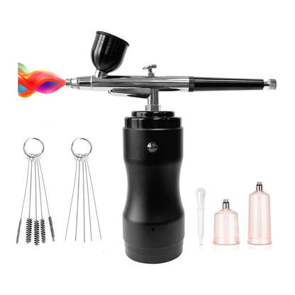 Cordless airbrush kit with compressor