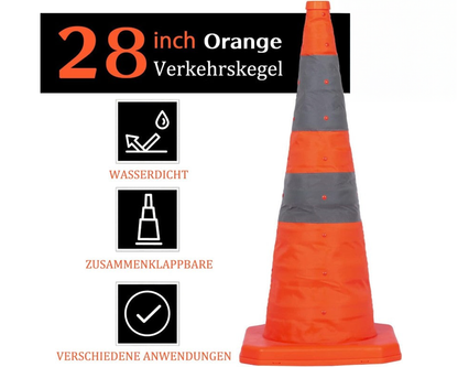 Square base traffic cone