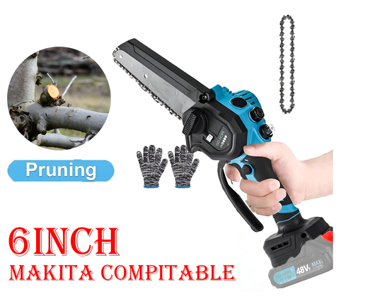 Makita Compatible Mini Cordless Chainsaw 6 Inch