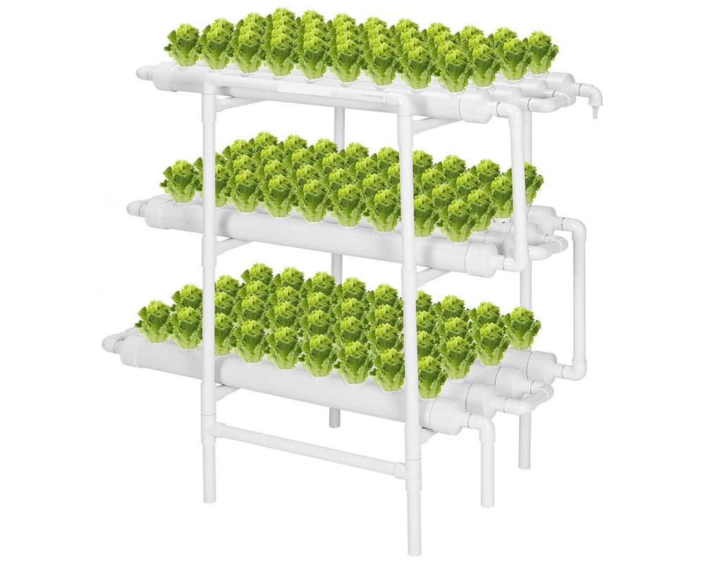 Home hydroponic gardening setup