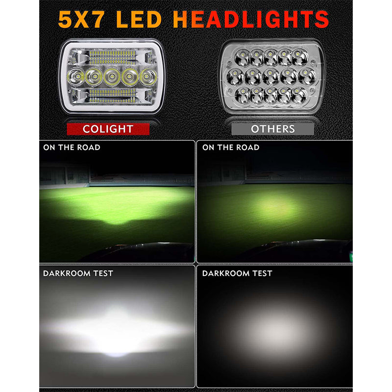 7-Inch LED Work Lights | Multi-Model Compatibility for JEEP for YJ, XJ, TJ, JK, Ram