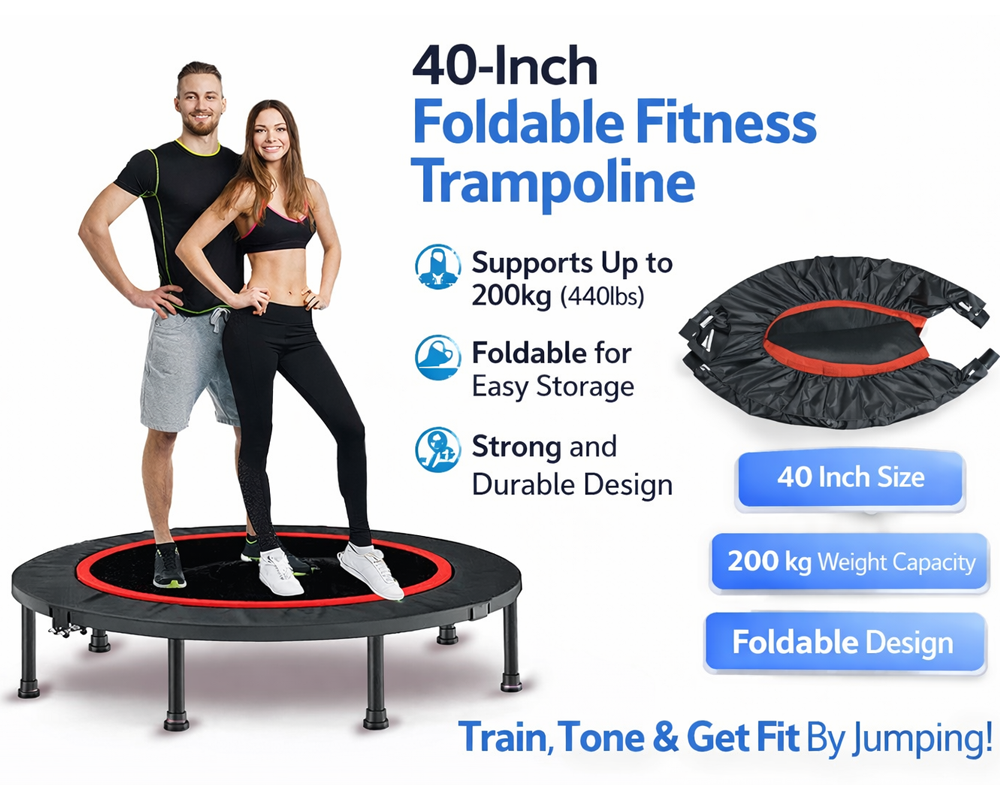 Trampoline Mini Foldable Portable Rebounder