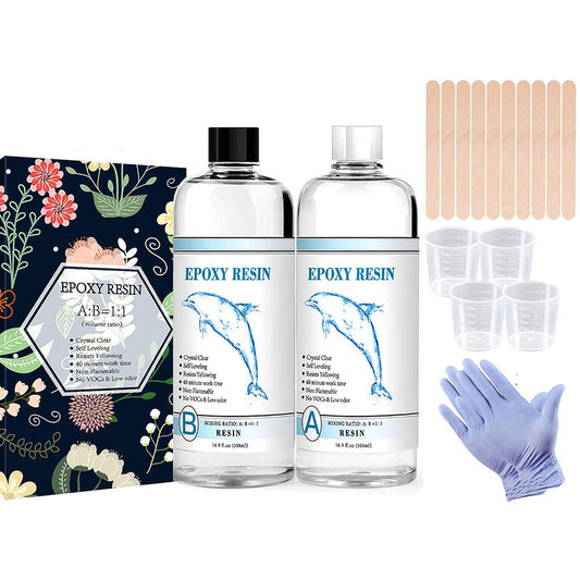 Clear epoxy resin kit
