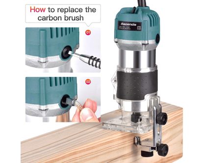 Wood Router with Bit Set Electric Wood Router 800W for DIY & Trimming Work
