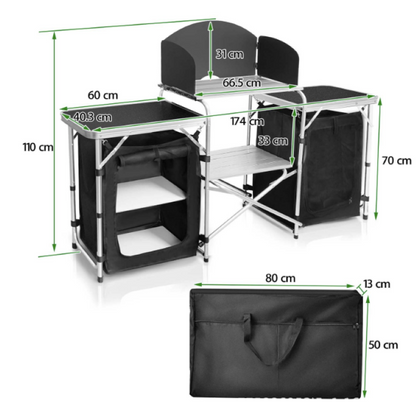 Lightweight camping table