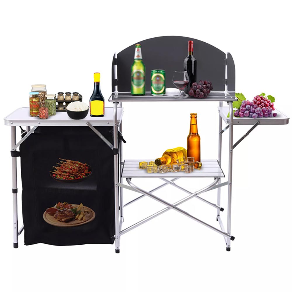 folding camping kitchen table
