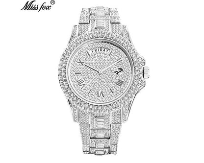 Quartz Womens Watch White Diamond