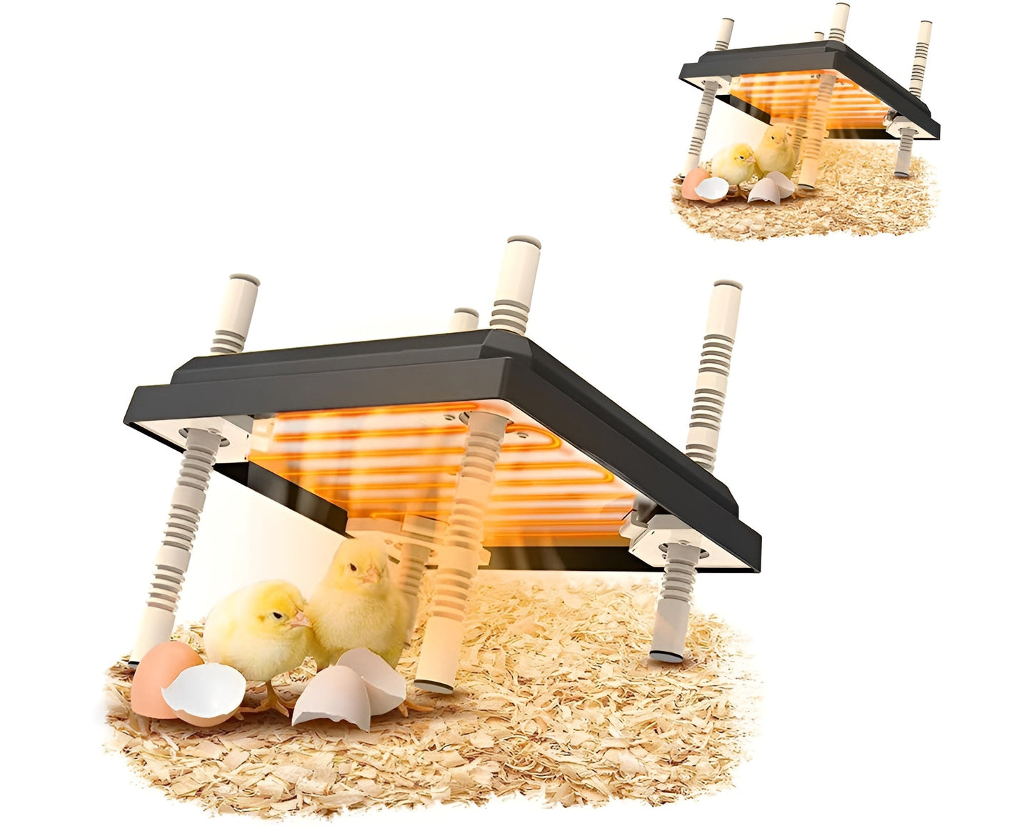 adjustable height chick heater