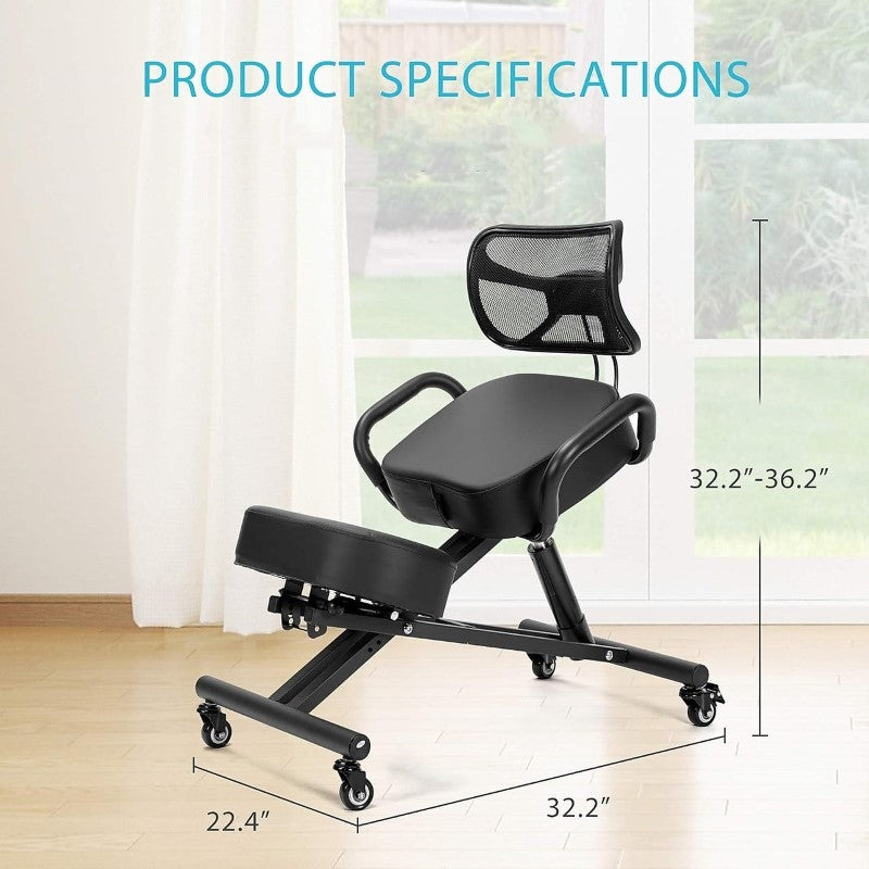 office kneeling chair with casters