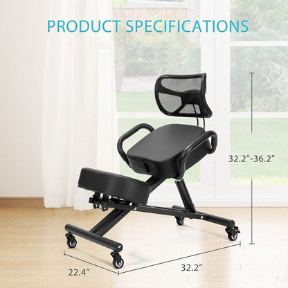 office kneeling chair with casters