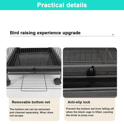 Bird Cage Parrot Aviary Perch Carrier