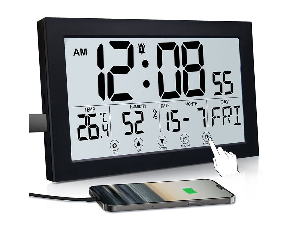 Modern digital wall clock