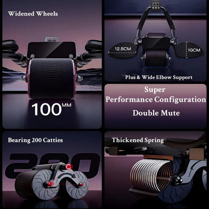 Ab roller with kneeling pad