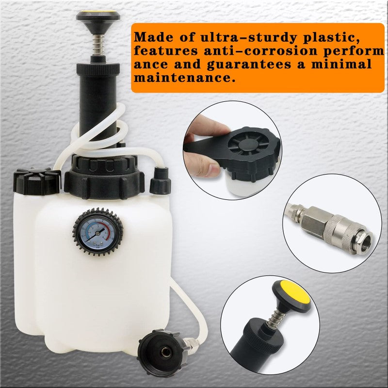 Plastic brake fluid bleeder