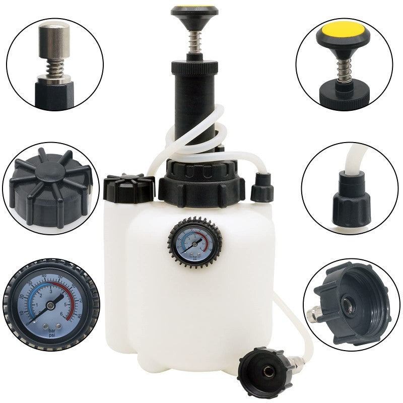 3 liter capacity brake bleeder