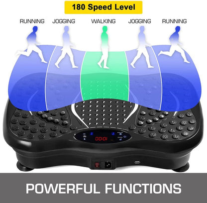 Full Body Fitness Vibration Plate Exercise Machine for Home Gym