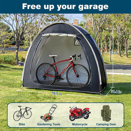 Bicycle Shelter Outdoor Bike Cave Garden Bike Storage Shed Travel Tent