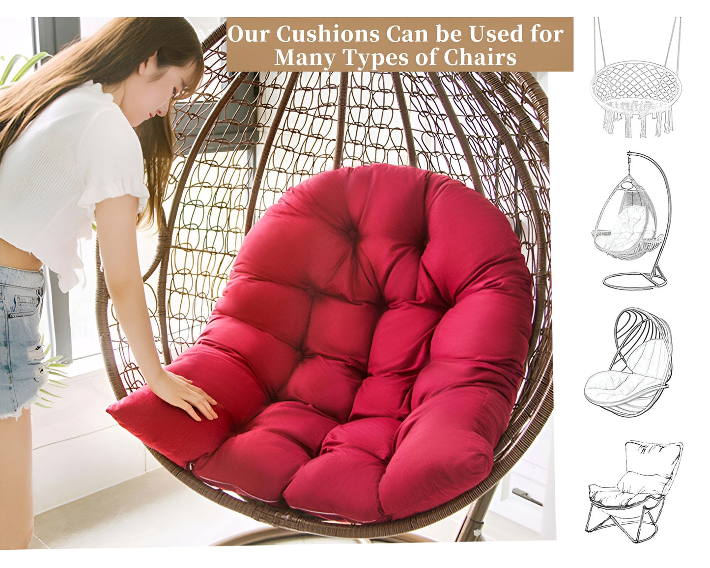 Hanging Egg Chair Cushion Sofa