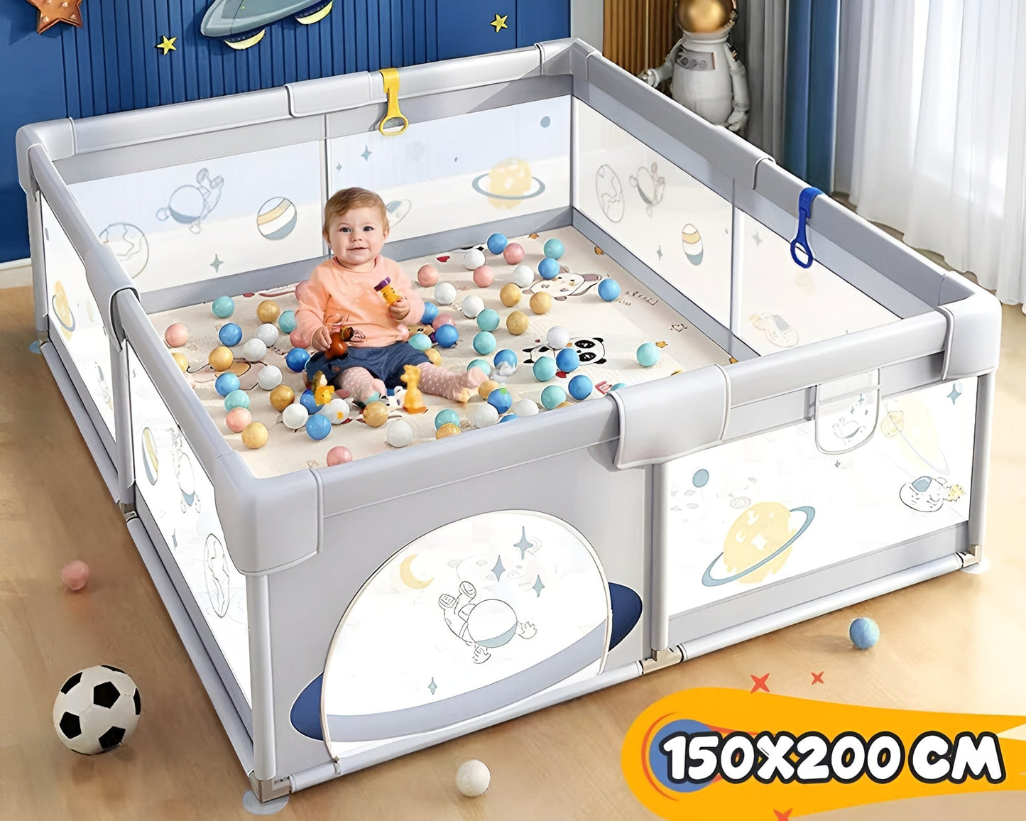 Playpen breathable mesh panels