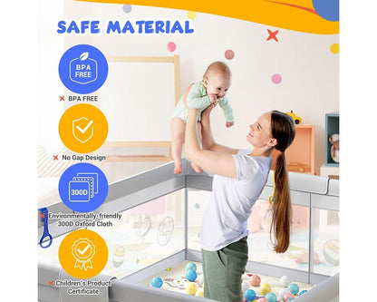Playpen fabric panels